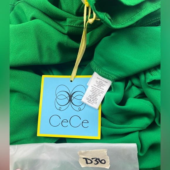 NWT CECE Womens Crepe Ruffled Trim Shift Dress - Picture 6 of 6